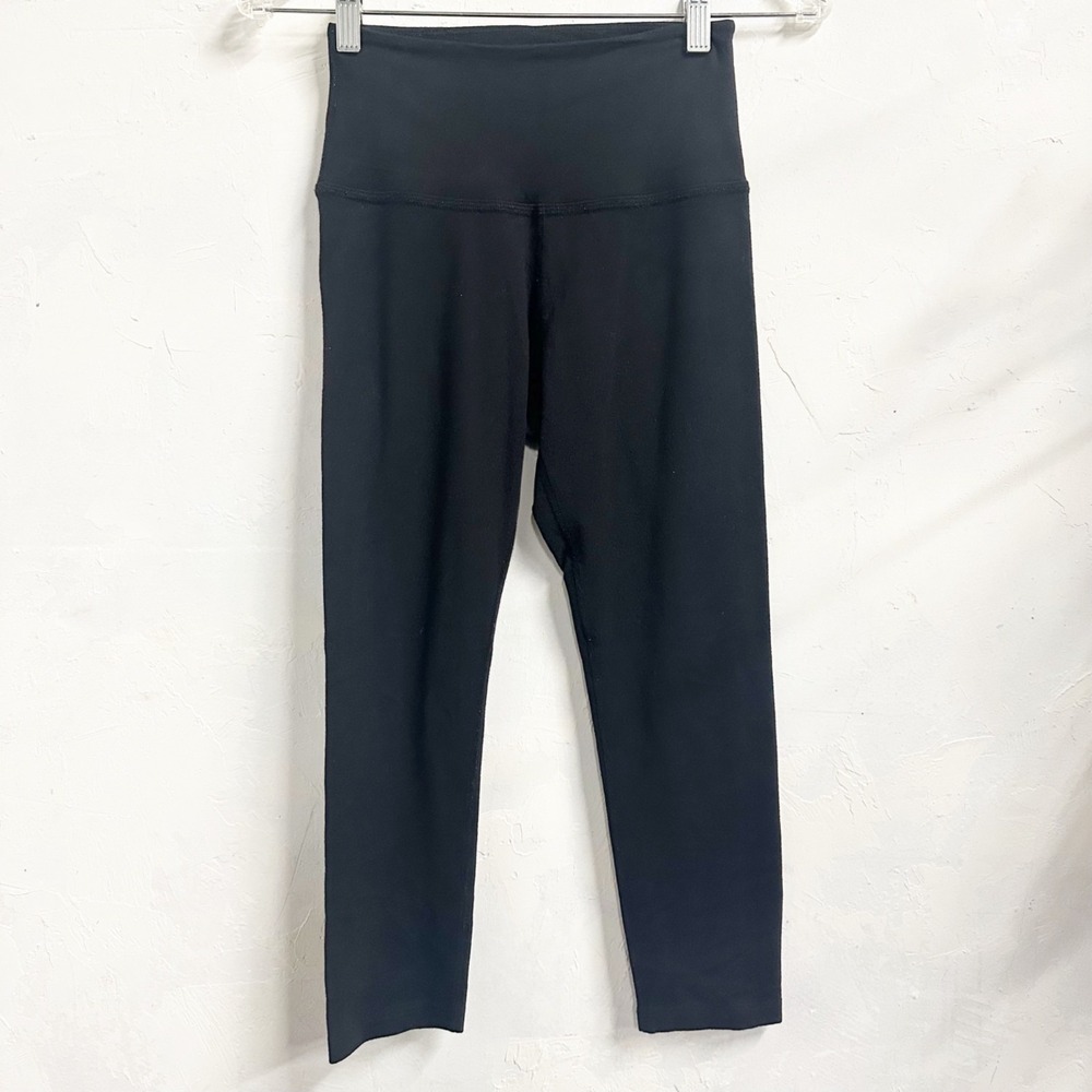 Beyond Yoga Leggings Womens Small S Black High Waisted Cropped Pants 19" Inseam